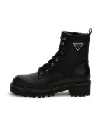 GUESS Ghete de piele ecologica cu insertii de material textil - Negru