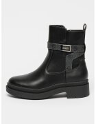 GUESS Ghete de piele ecologica Ovelle - Negru/Gri inchis