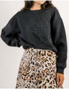 GUESS Hanorac dama bumbac/poliester - negru
