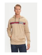 GUESS Hanorac din amestec de bumbac cu imprimeu logo
