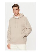 GUESS Hanorac din amestec de bumbac cu model uni