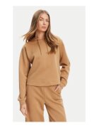 GUESS Hanorac striat din amestec de poliester cu snur de ajustare
