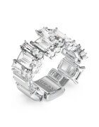GUESS Inel de otel inoxidabil cu zirconia - Argintiu