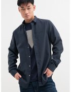 GUESS Jacheta-camasa uni lejera - de bumbac - Gri inchis