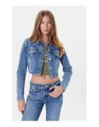 GUESS Jacheta crop din denim