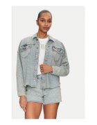 GUESS Jacheta din denim cu model uni