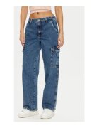 GUESS JEANS Blugi cargo cu talie joasa