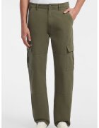 GUESS JEANS Blugi cargo cu talie medie - Kaki