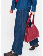 GUESS JEANS Blugi cu croiala dreapta si cusaturi decorative - Albastru inchis