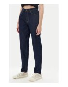 GUESS JEANS Blugi cu talie inalta si logo