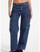 GUESS JEANS Blugi relaxed fit de denim - Albastru melange