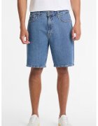 GUESS JEANS Blugi scurti din denim cu buzunare - Albastru