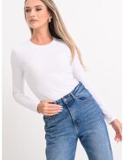 GUESS JEANS Bluza-body uni - Alb