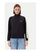 GUESS JEANS Bluza de trening cu guler si fermoar