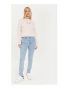 GUESS JEANS Bluza de trening cu logo brodat si maneci cazute