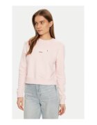 GUESS JEANS Bluzon din bumbac cu decolteu la baza gatului