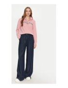 GUESS JEANS Bluzon din bumbac cu print text