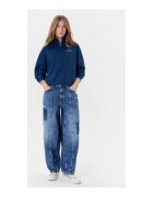 GUESS JEANS Bluzon lejer cu maneci cazute si fenta cu fermoar