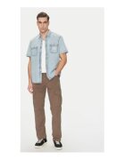 GUESS JEANS Camasa din denim cu maneci scurte