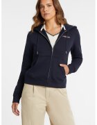 GUESS JEANS Hanorac cu fermoar si buzunare oblice - Bleumarin