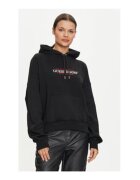GUESS JEANS Hanorac cu logo din amestec de bumbac -