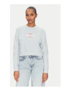 GUESS JEANS Hanorac de bumbac cu imprimeu grafic