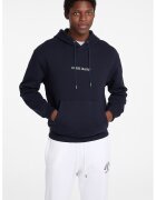 GUESS JEANS Hanorac din bumbac cu logo - Albastru ultramarin/Alb optic