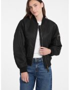 GUESS JEANS Jacheta bomber cu fermoar - Negru