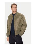 GUESS JEANS Jacheta bomber cu fermoar si buzunar pe maneca