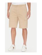 GUESS JEANS Pantaloni scurti cu bunare din bumbac