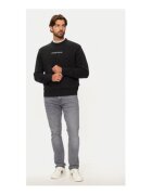 GUESS JEANS Pulover din bumbac cu imprimeu logo