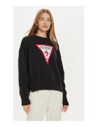 GUESS JEANS Pulover din bumbac organic cu logo