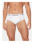 GUESS JEANS Set de 3 perechi de chiloti cu banda logo in talie