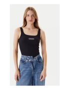 GUESS JEANS Top cu decolteu decupat - Negru