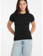 GUESS JEANS Tricou cu buzunar pe piept - Negru