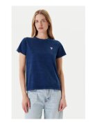 GUESS JEANS Tricou cu decolteu rotund din amestec de bumbac organic
