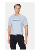 GUESS JEANS Tricou cu logo si decolteu la baza gatului