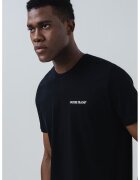GUESS JEANS Tricou de bumbac cu logo pe piept - Negru