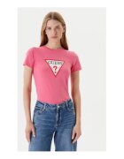 GUESS JEANS Tricou de bumbac organic cu text