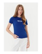 GUESS JEANS Tricou din amestec din bumbac organic si imprimeu