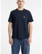 GUESS JEANS Tricou din bumbac cu buzunar pe piept - Albastru ultramarin