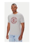 GUESS JEANS Tricou din bumbac cu logo rotund frontal