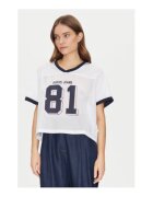 GUESS JEANS Tricou in V cu imprimeu