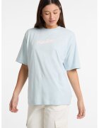 GUESS JEANS Tricou lejer cu logo pe piept - Alb/Albastru glaciar