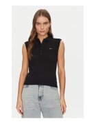 GUESS JEANS Tricou polo clasic - Negru