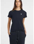 GUESS JEANS Tricou regular fit cu aplicatie logo discreta - Bleumarin
