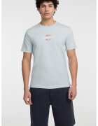 GUESS JEANS Tricou regular fit cu decolteu la baza gatului - Rosu/Alb/Albastru glaciar