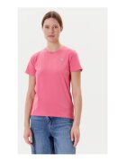 GUESS JEANS Tricou regular fit uni cu decolteu la baza gatului