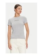 GUESS JEANS Tricou slim fit cu imprimeu cu decolteu la baza gatului