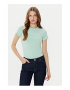 GUESS JEANS Tricou uni cu maneci scurte
